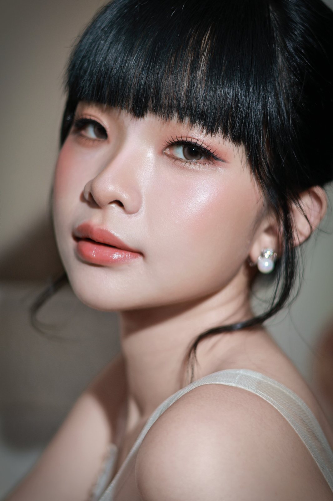 Bridal beauty close-up